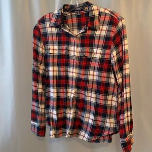 Chaps Plaid Flannel Button Down Long Sleeve